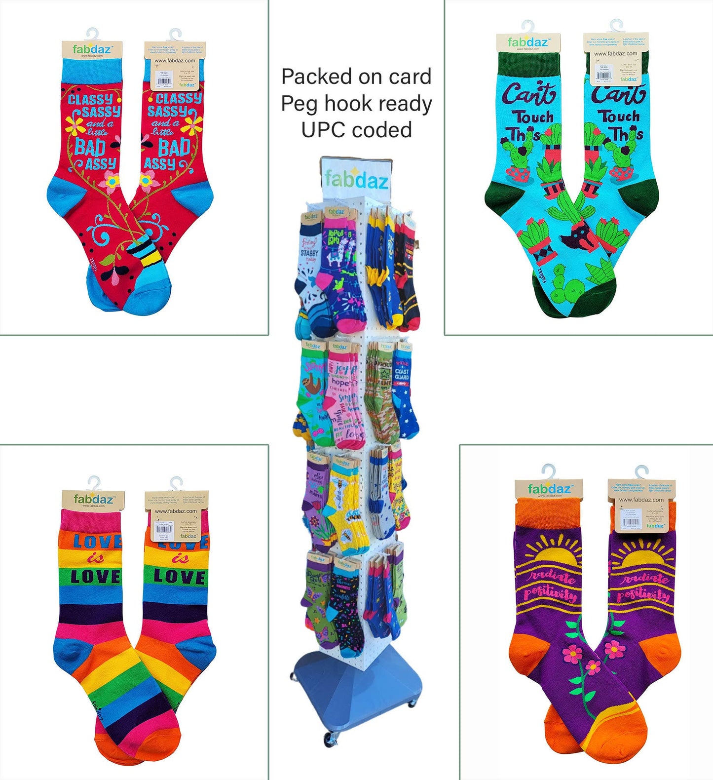 Stay-Trippy Little Hippie Women's Novelty Crew Socks