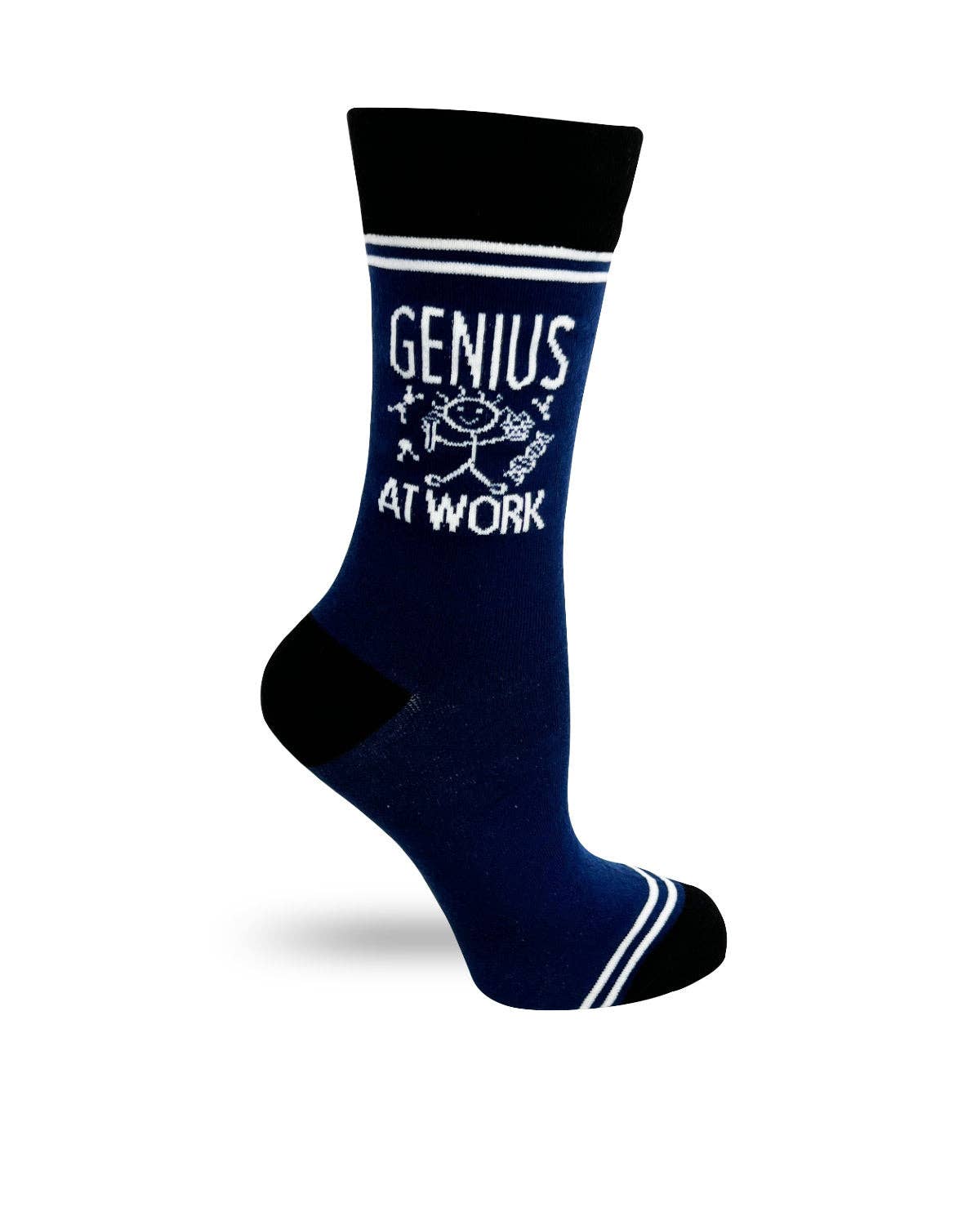 Genius At Work - Hey Now Unisex Crew Socks