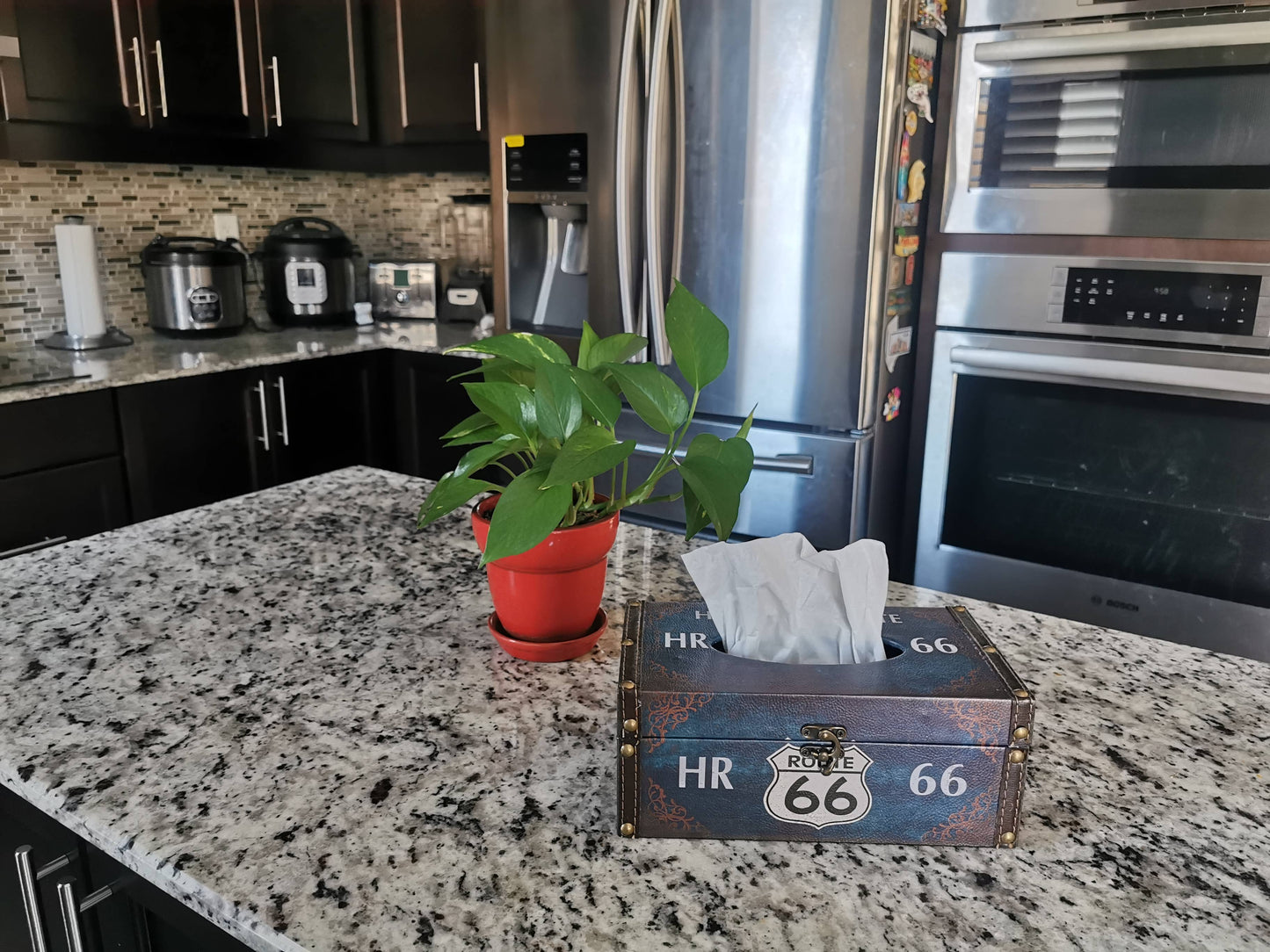 Historic Route 66 Vintage Tissue Box
