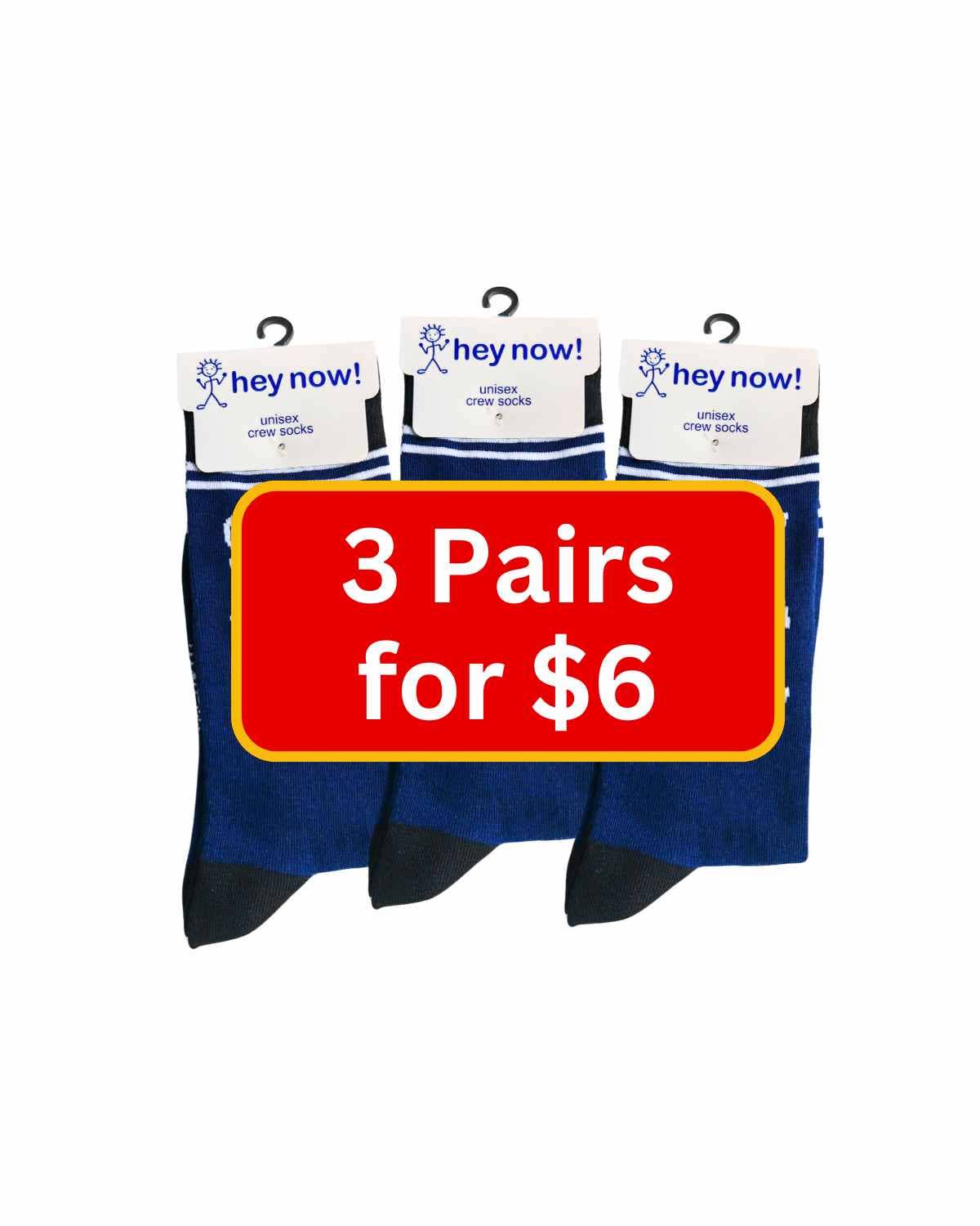 Ain't No Joke Like a Dad Joke - Hey Now Unisex Crew Socks