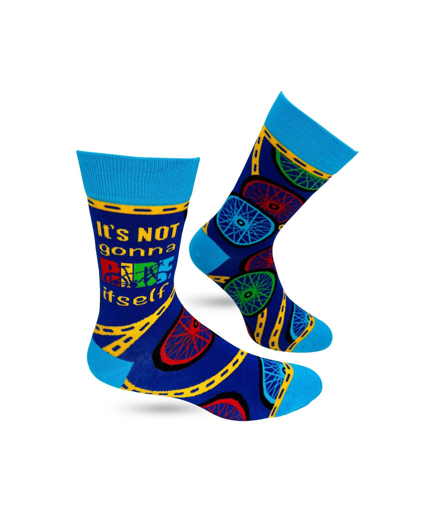 It's Not Gonna Ride Itself Men's Novelty Crew Socks