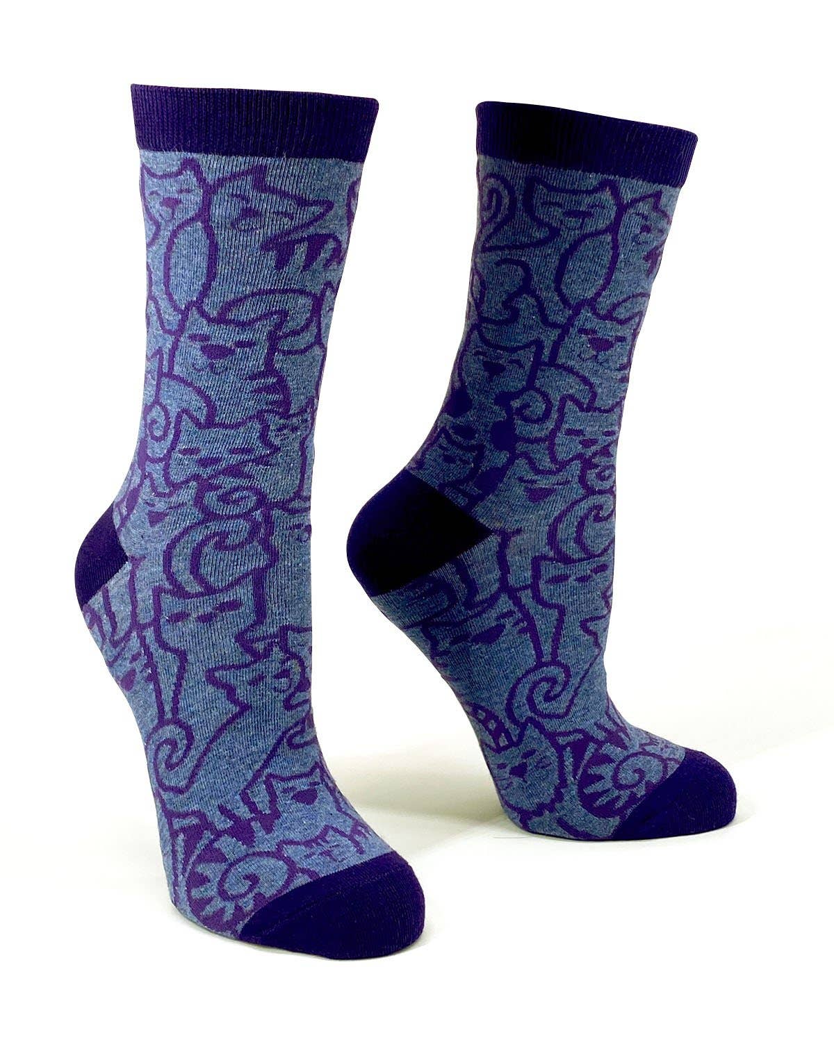 Fabdaz - Cats Cats Cats Ladies' Crew Socks