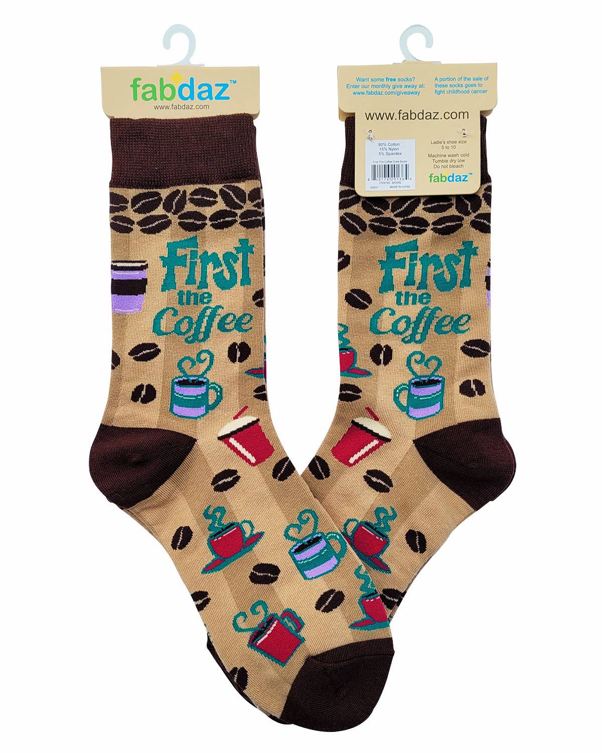 First the Coffee Then the Things Women's Crew Socks
