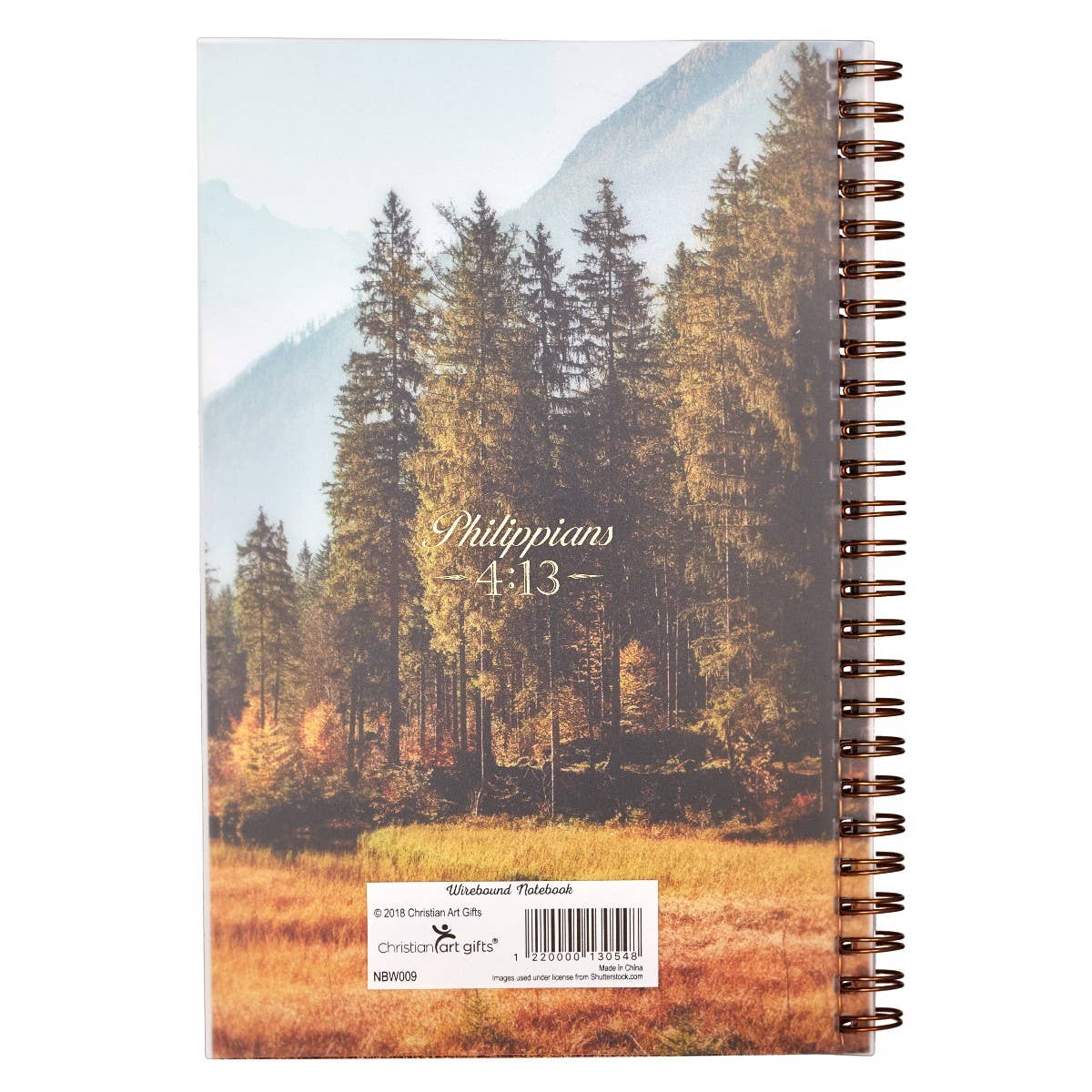Notebook Wirebound All Things Through Christ Phil. 4:13