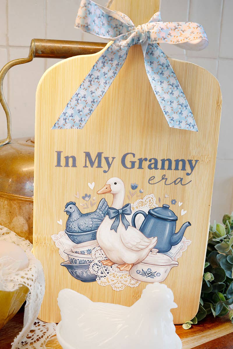 Cornflower Keepsake Wood Cutting Board
