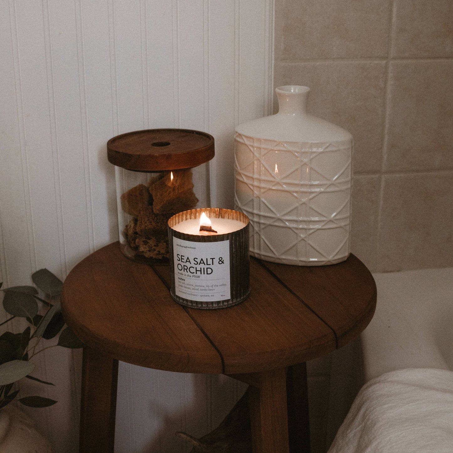 Bookworm Rustic Vintage Farmhouse Wood Wick Candle
