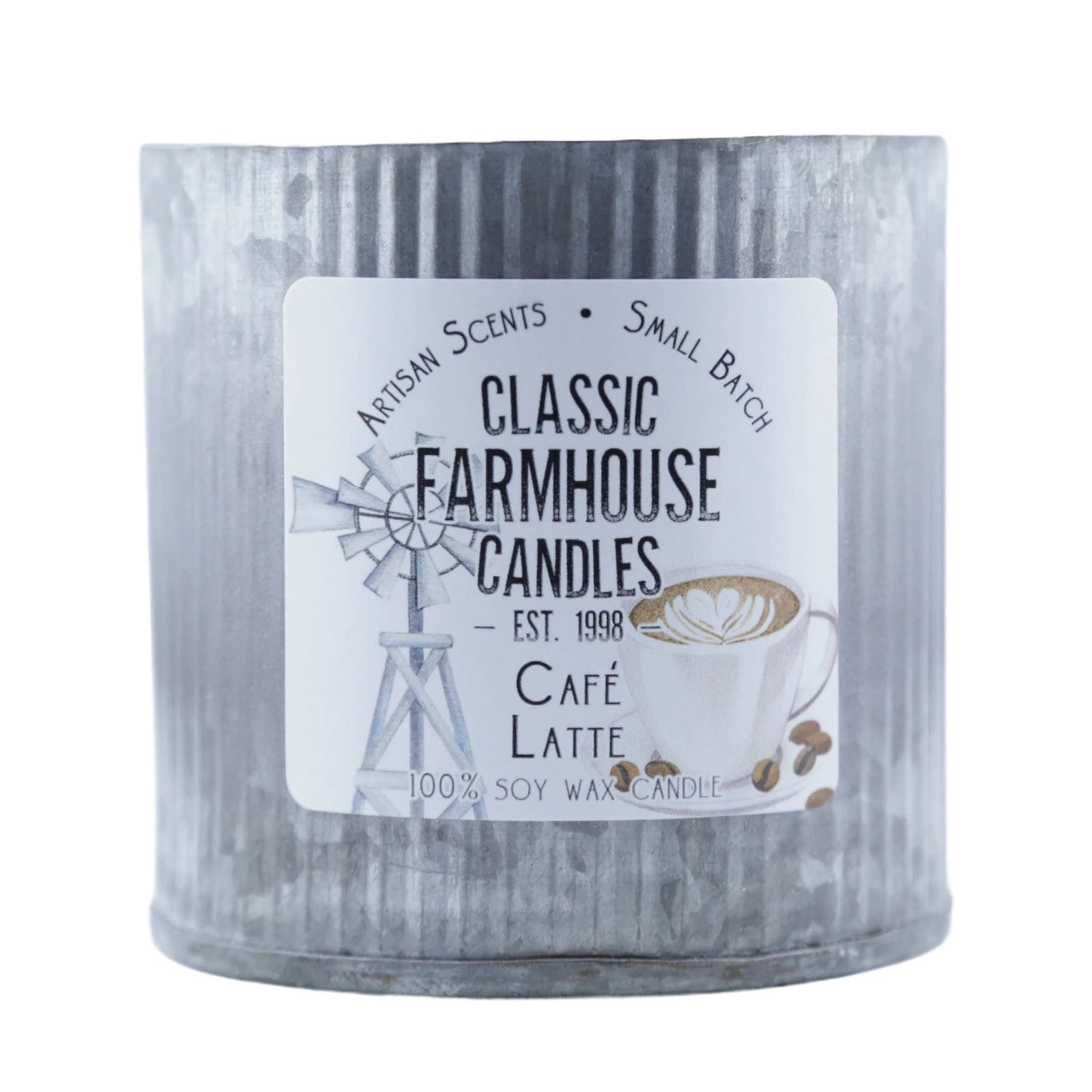 Cafe Latte Large Tin Soy Candle