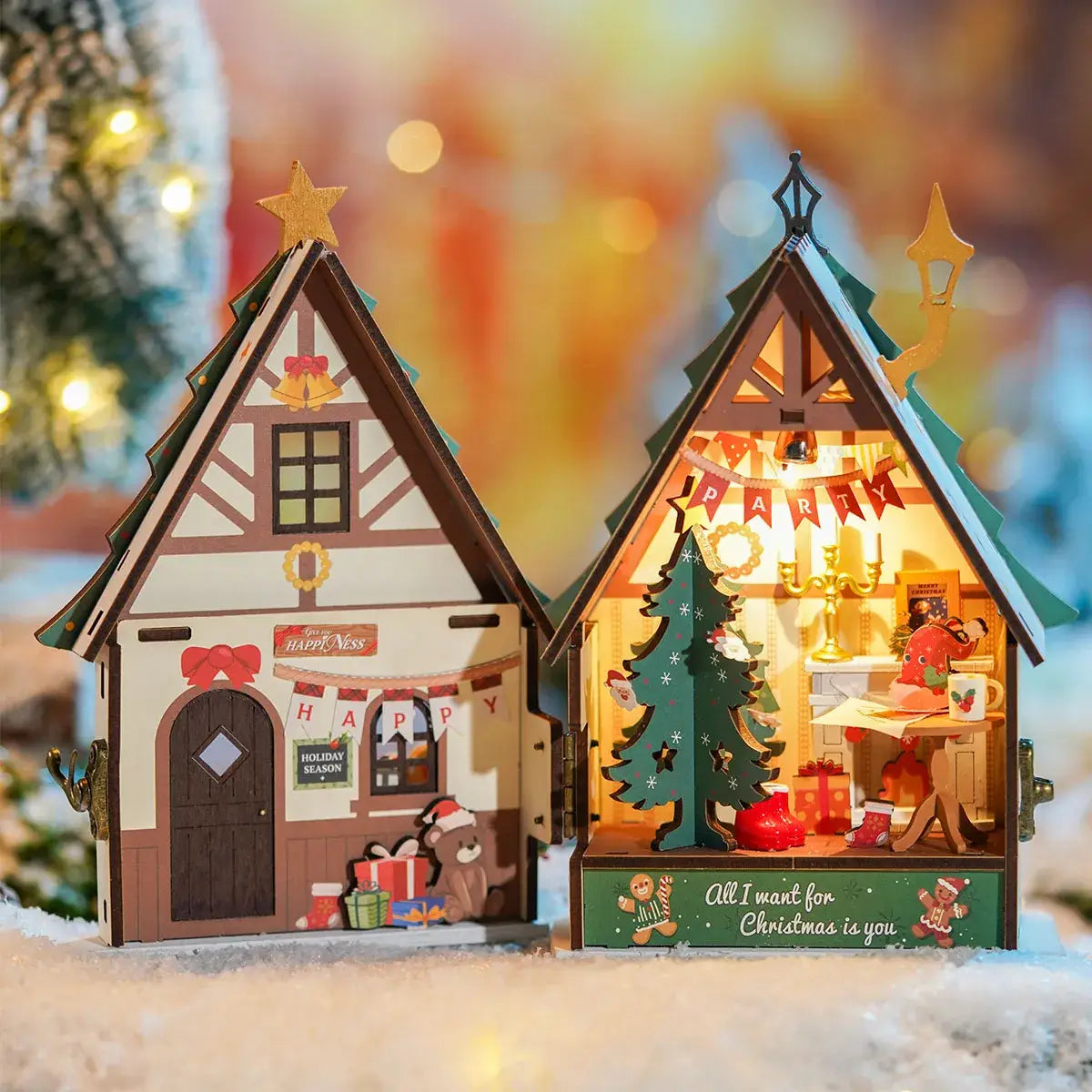 Twinkling Christmas House