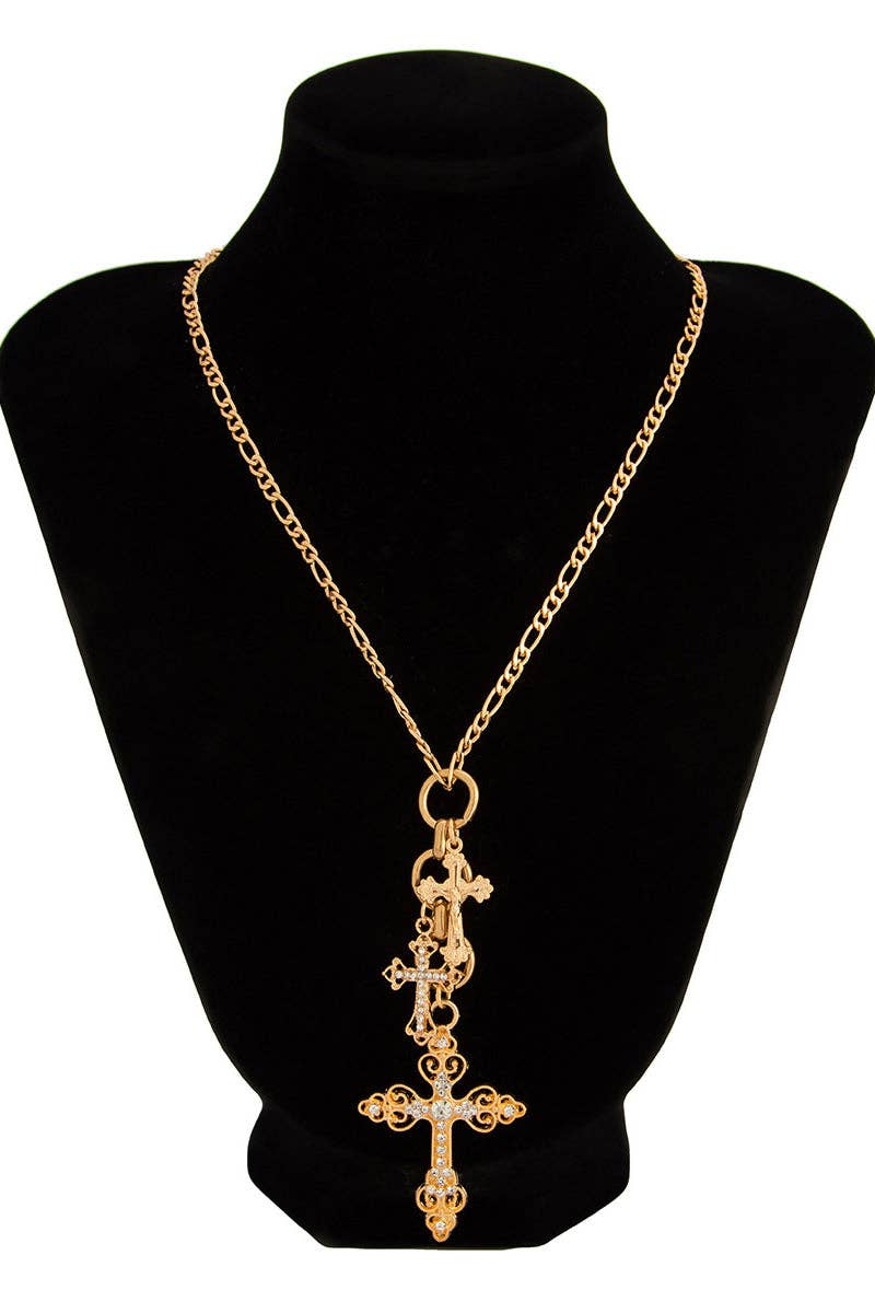 Crystal Charm Pendant Necklace