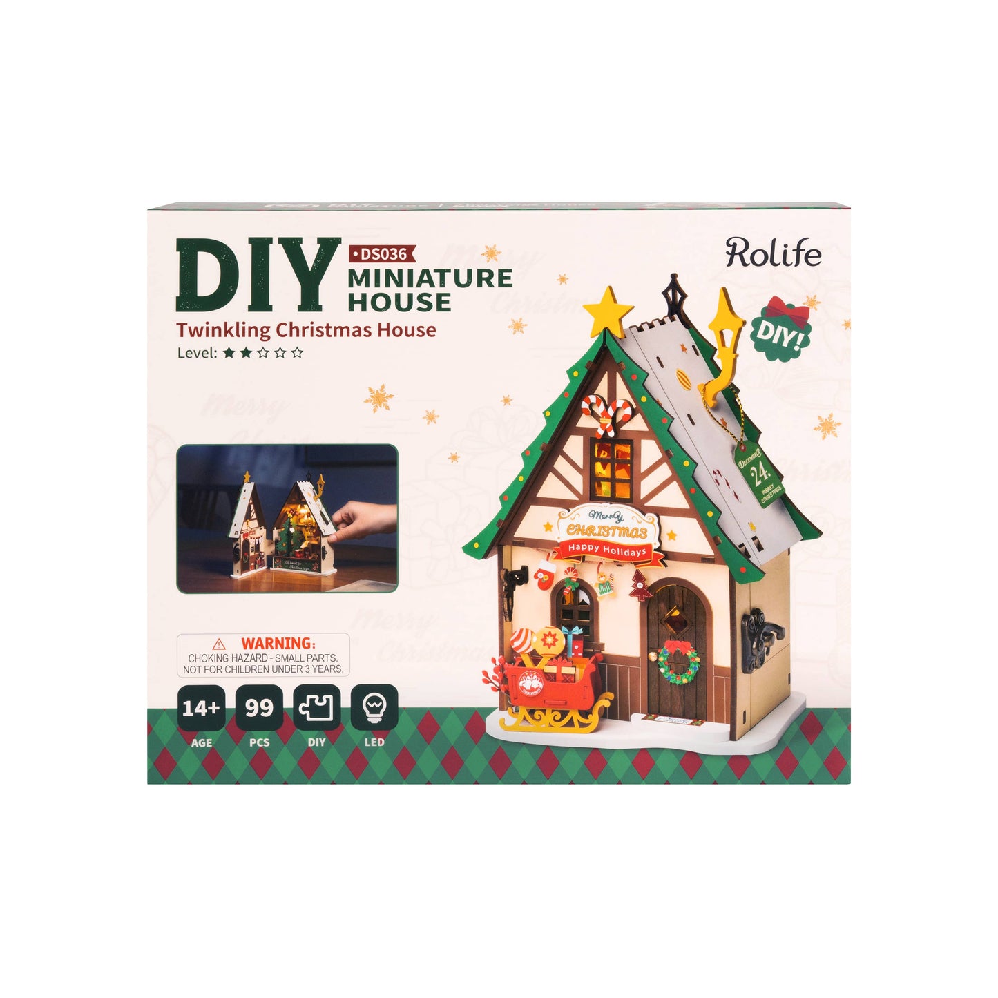 Twinkling Christmas House