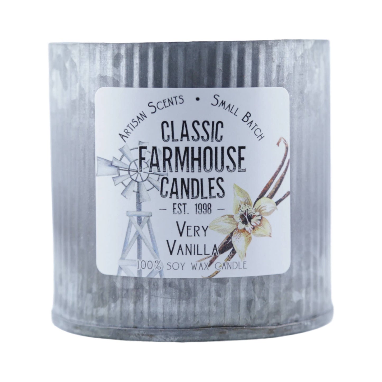 Very Vanilla Large Tin Soy Candle