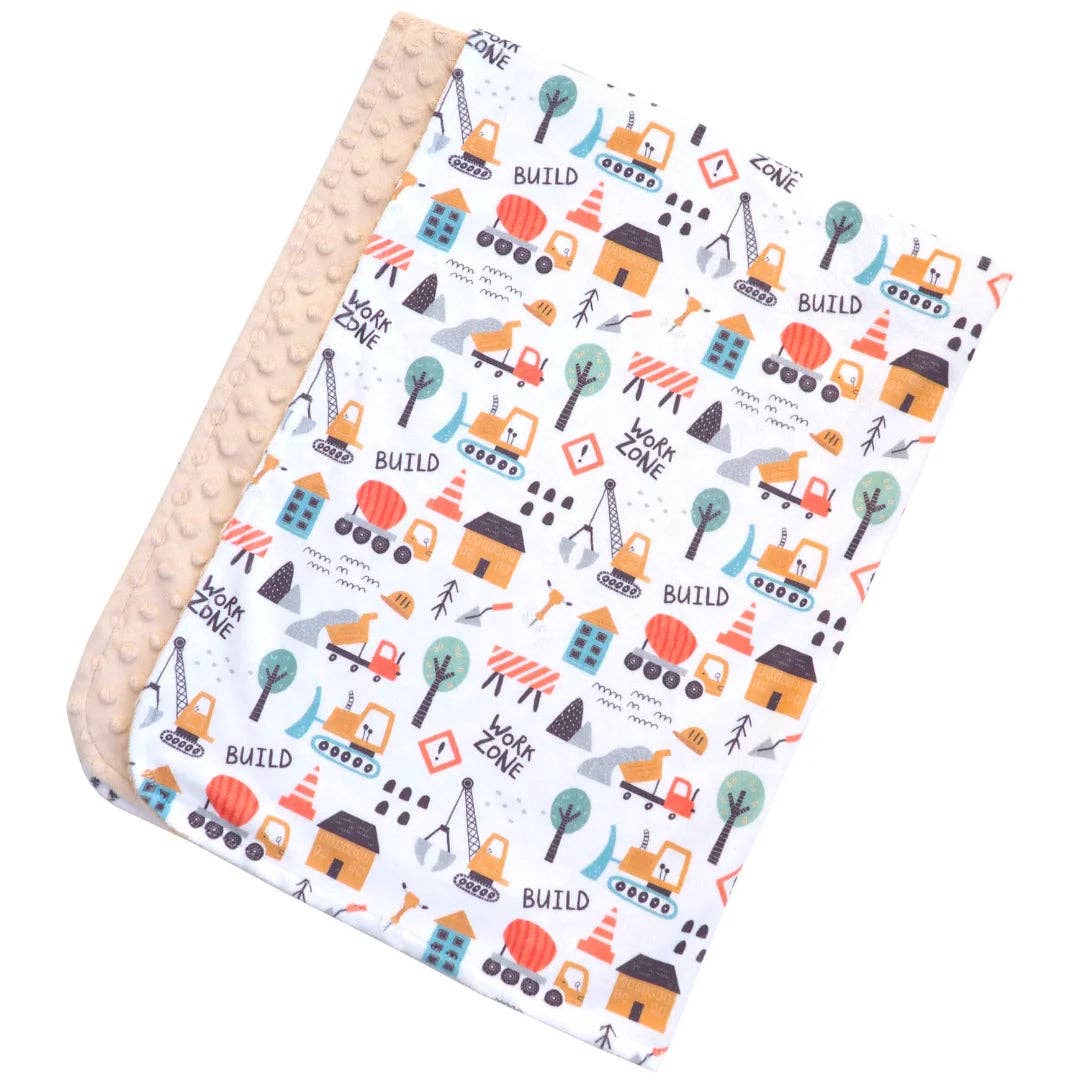 Little Builder Baby & Toddler Minky Blanket