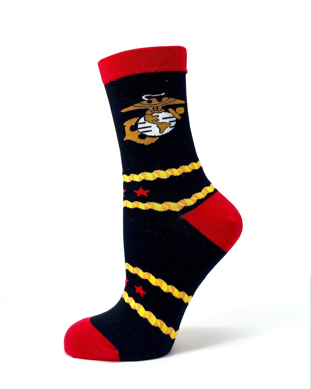 My Favorite Marine Calls Me Mom Women's Crew Socks