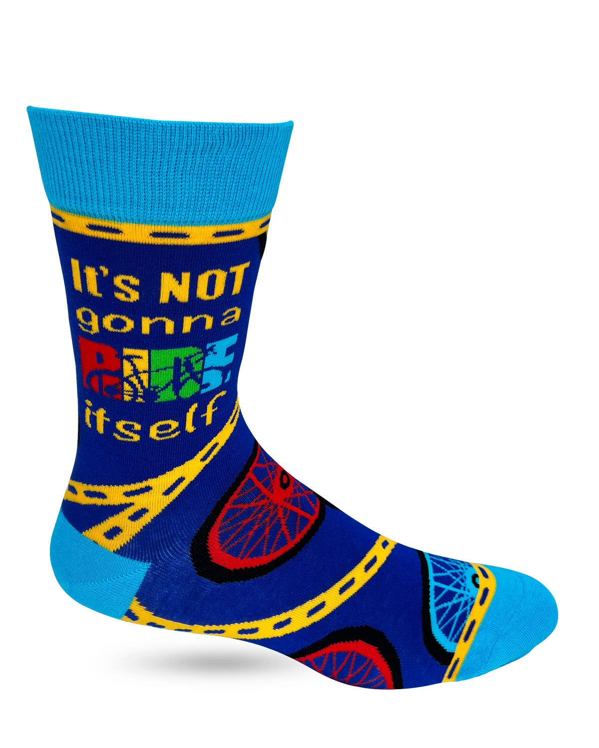It's Not Gonna Ride Itself Men's Novelty Crew Socks