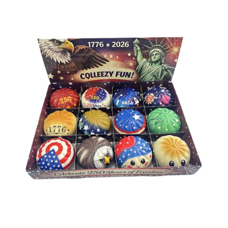 4th of July Squishy Toy Set Patriotic Stress Ball Pack