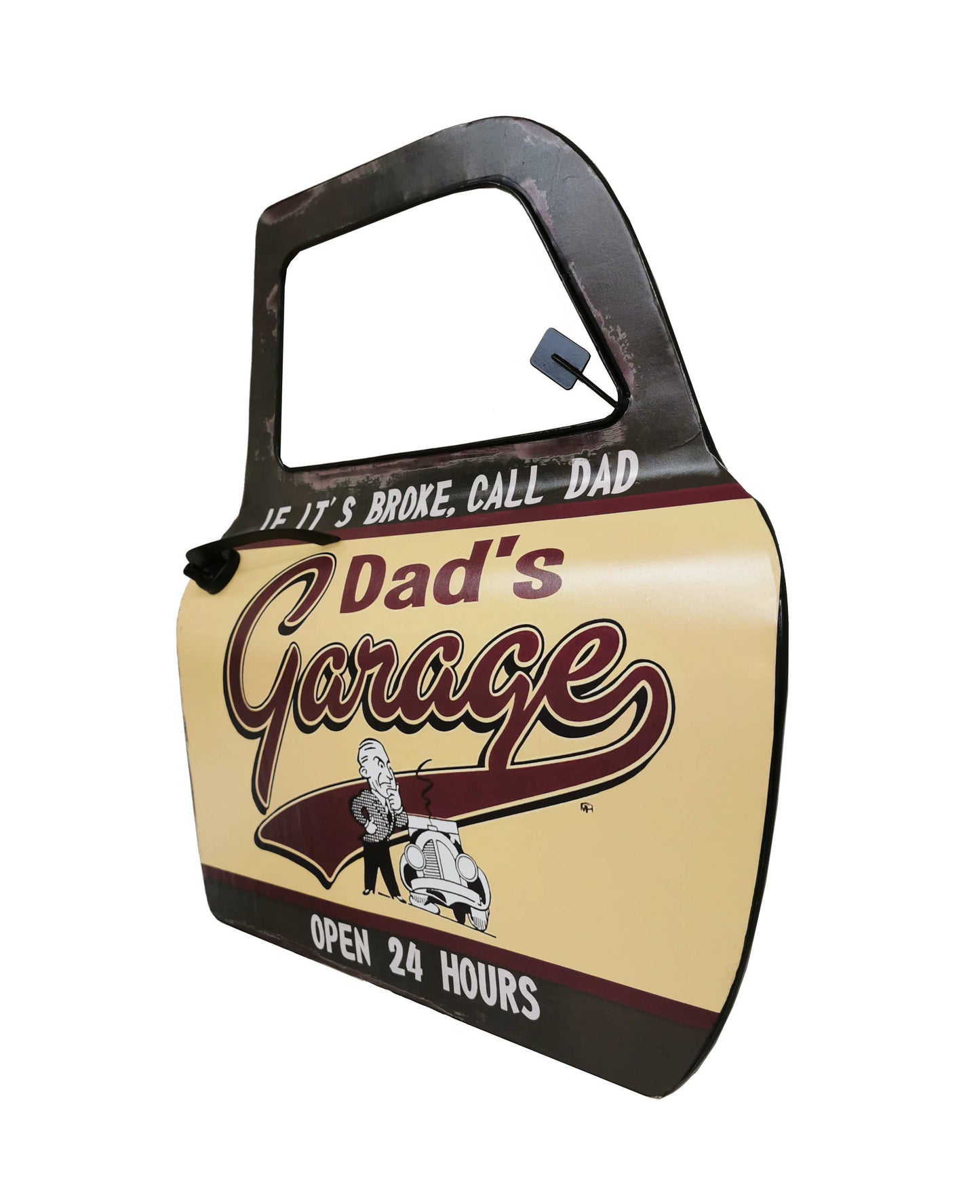 "Dad's Garage" Car Door Sign