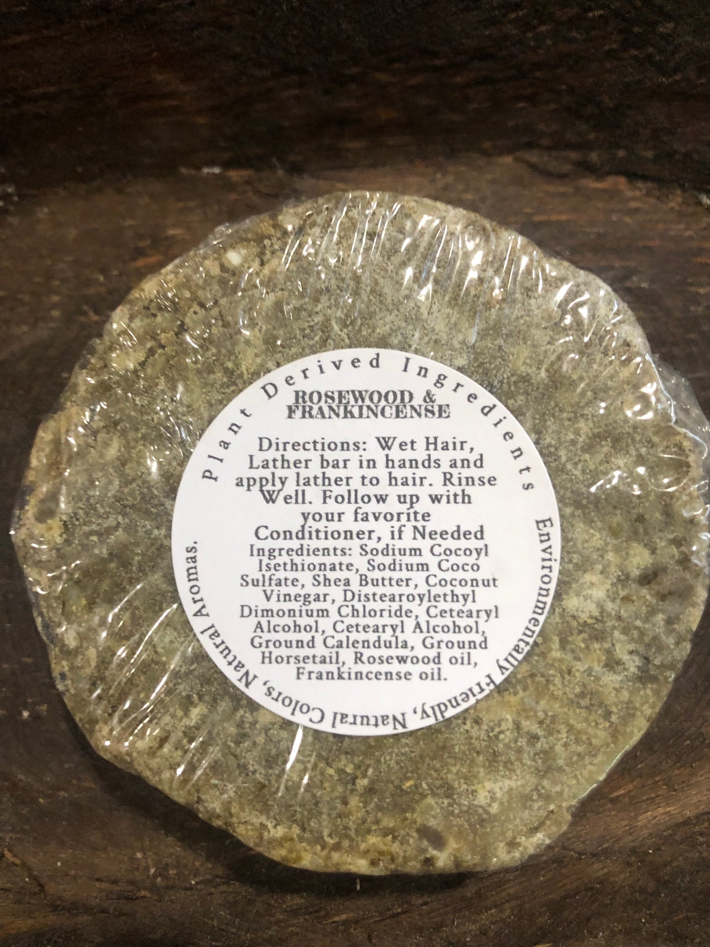 Rosewood & Frankincense Conditioning Shampoo Bar
