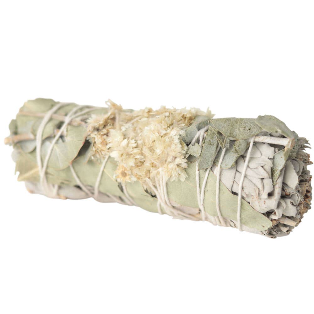 WHITE SAGE/EUCALYPTUS/FLOWERS