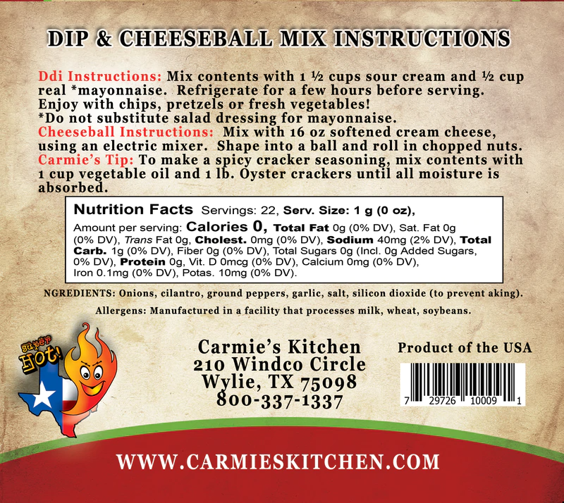 Texas Wildfire Dip Mix