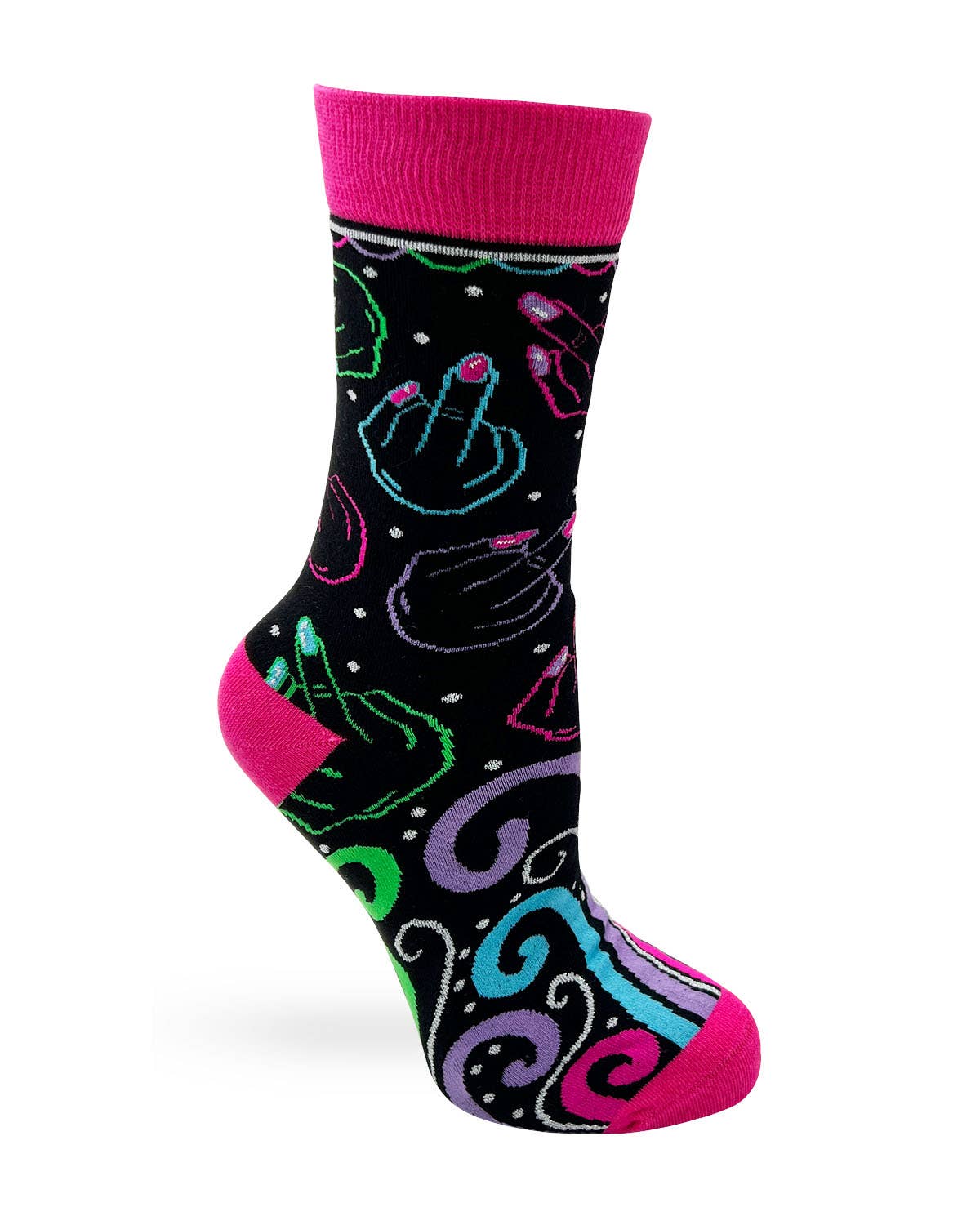 Flip Off Sassy Ladies' Crew Socks