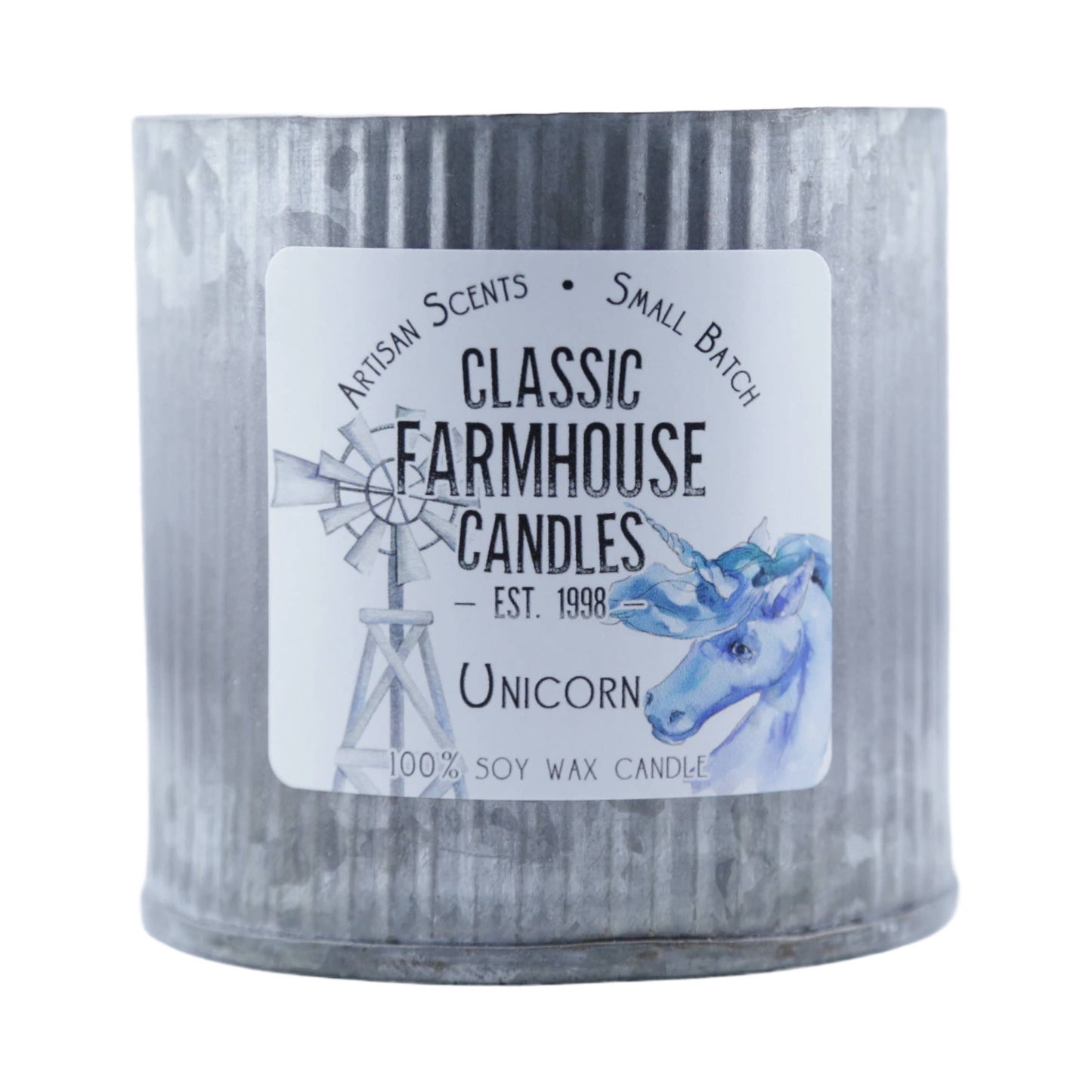 Unicorn Large Tin Soy Candle