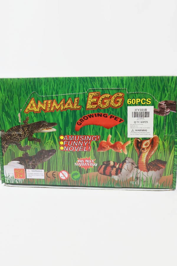 60-Pcs Growing Animal Egg Toy