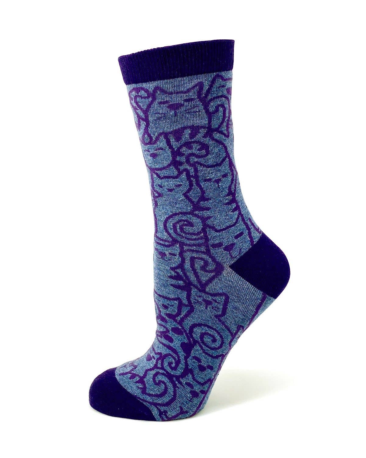 Fabdaz - Cats Cats Cats Ladies' Crew Socks