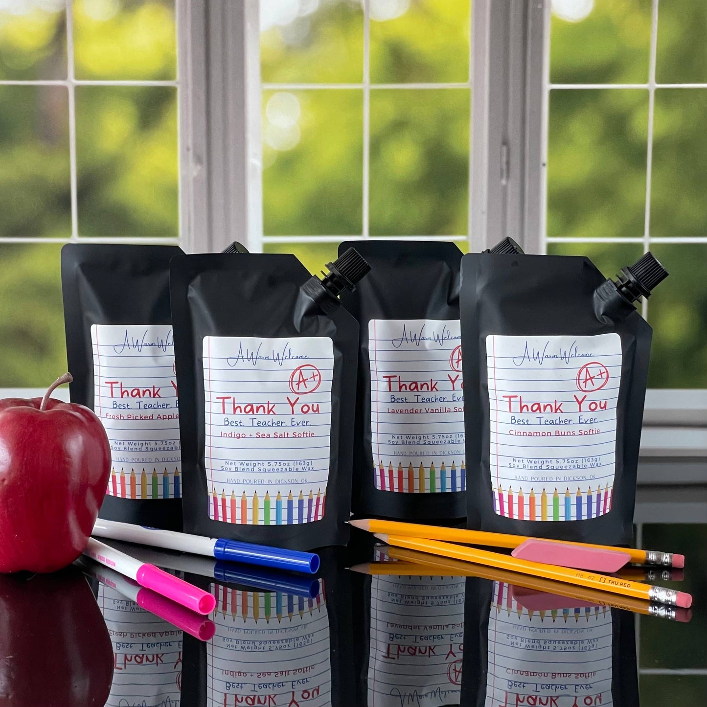 Teacher Indigo + Sea Salt Softie | Scented Squeeze Wax Melt