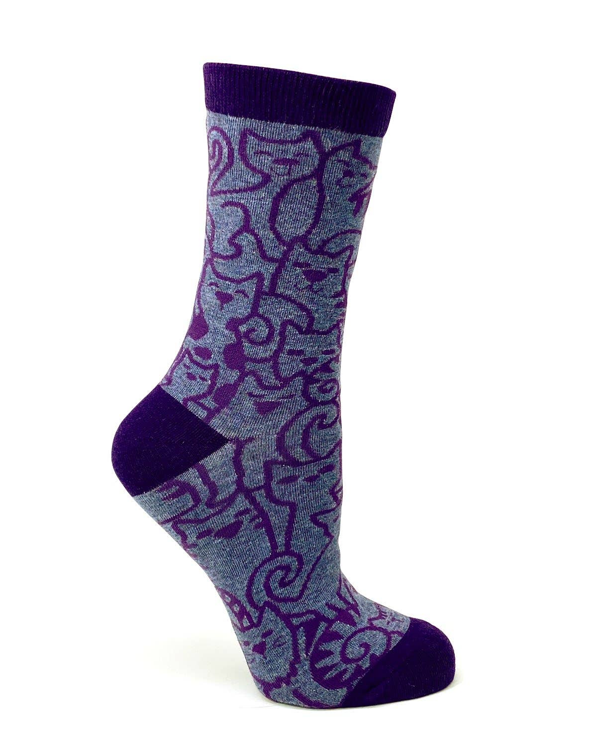Fabdaz - Cats Cats Cats Ladies' Crew Socks
