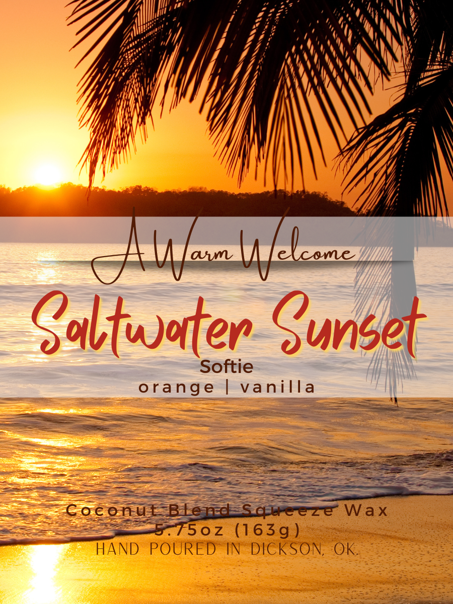Saltwater Sunset Softie | Squeeze Wax Melt | Squeeze Candle
