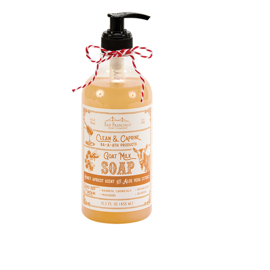 HONEY APRICOT GOAT MILK LIQUID HAND SOAP 15.5oz