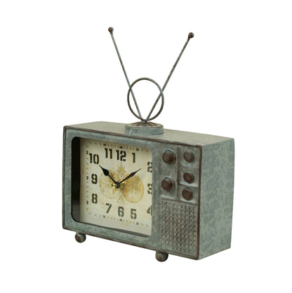Metal Television Table Clock
