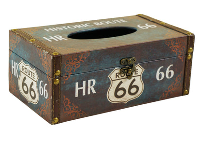 Historic Route 66 Vintage Tissue Box