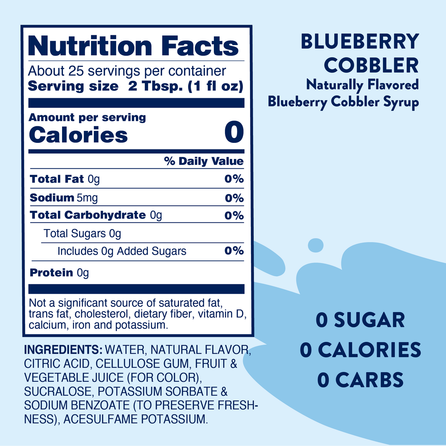 Blueberry Cobbler Syrup