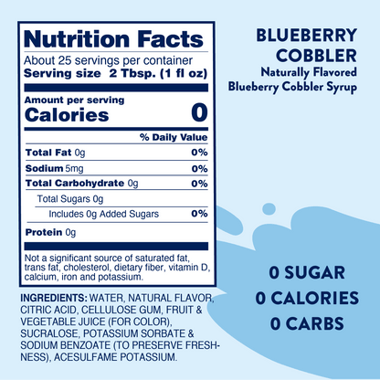 Blueberry Cobbler Syrup