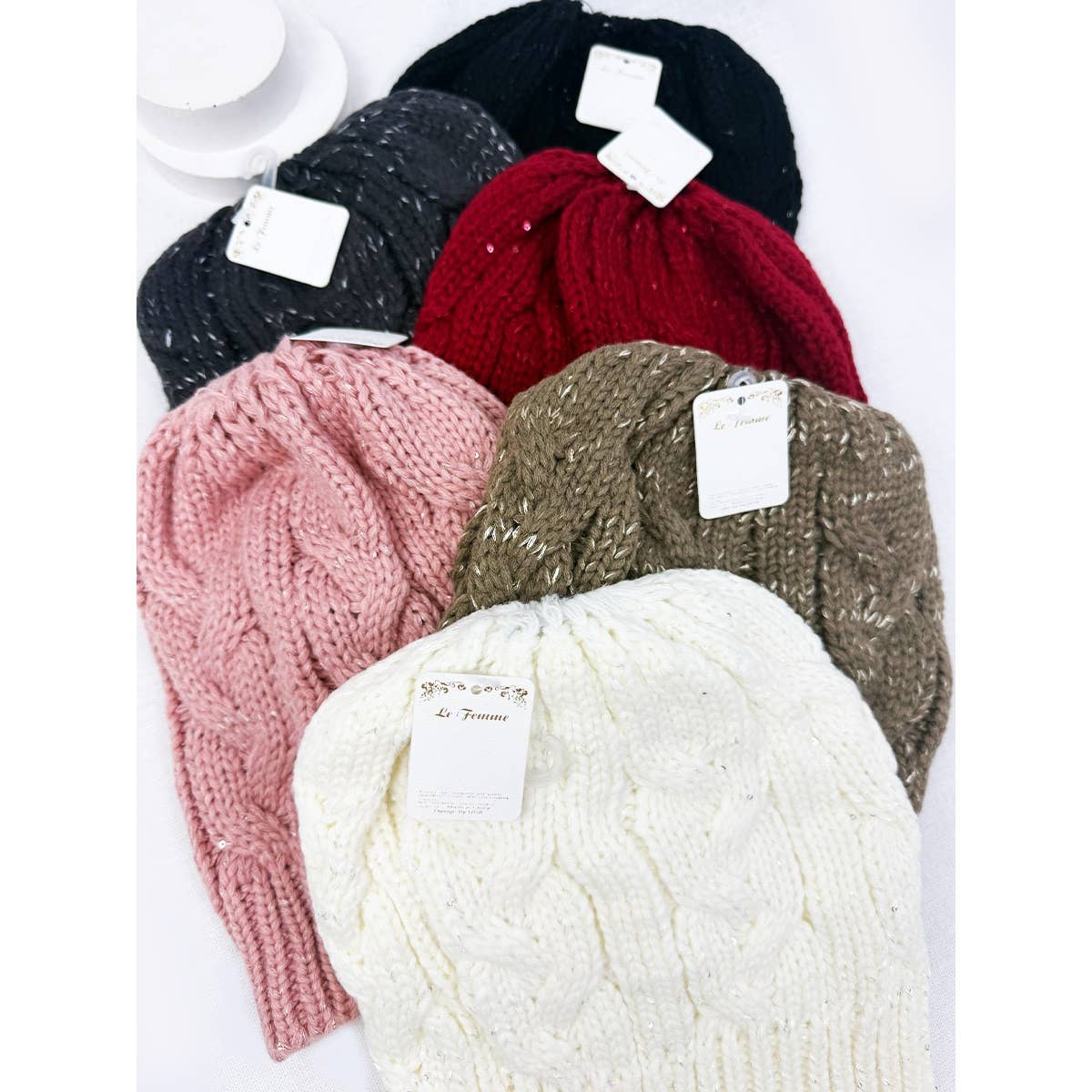 Messy Bun Ponytail Beanie