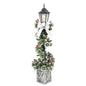 4' Needle Pine Lamp Post, 100 Tips, 50 UL Lights