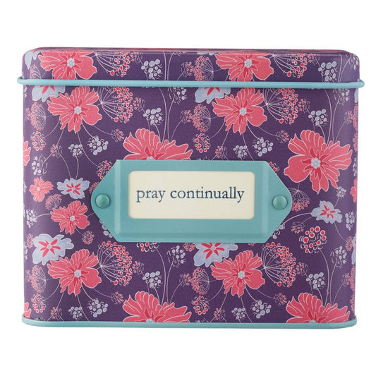 Pray Continually Prayer Cards in Tin