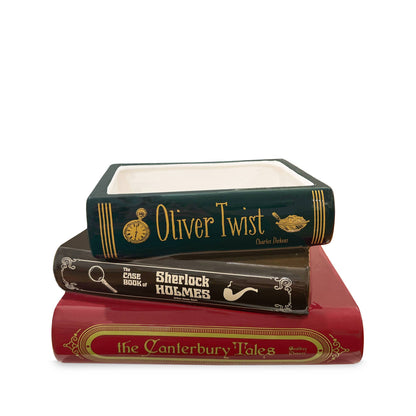 Stacked Book Planter, Sherlock