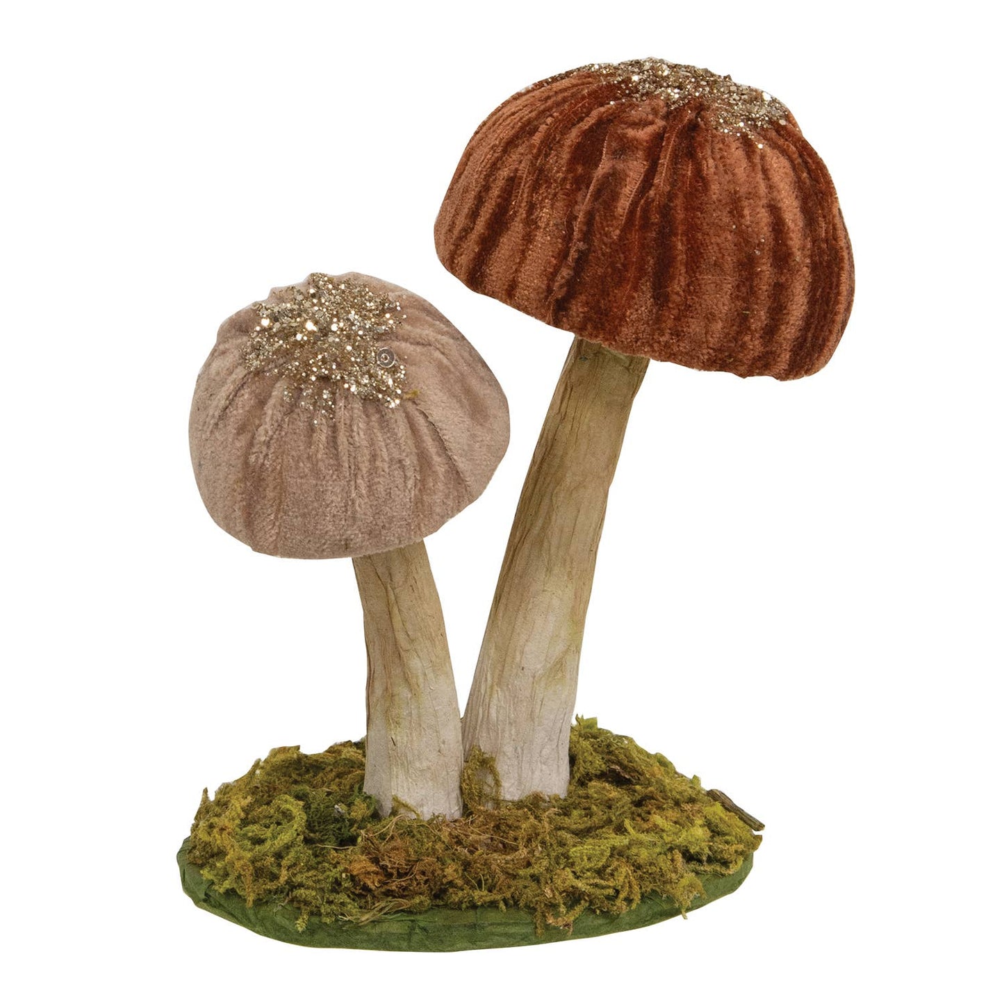 Woodland Brown Mushrooms Sitter - Small