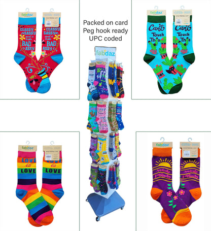 Stay-Trippy Little Hippie Women's Novelty Crew Socks
