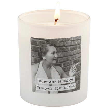 Happy 29th Birthday Candle