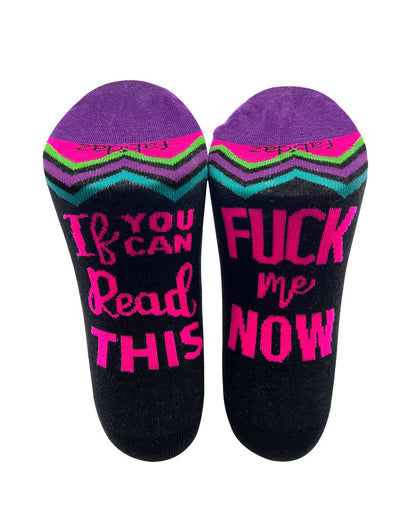 Sassy If You Can Read This F..k Me Now Women's Crew Socks