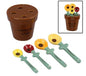 Ceramic Sunflower Measuring Spoon Set & Holder * Hand Wash