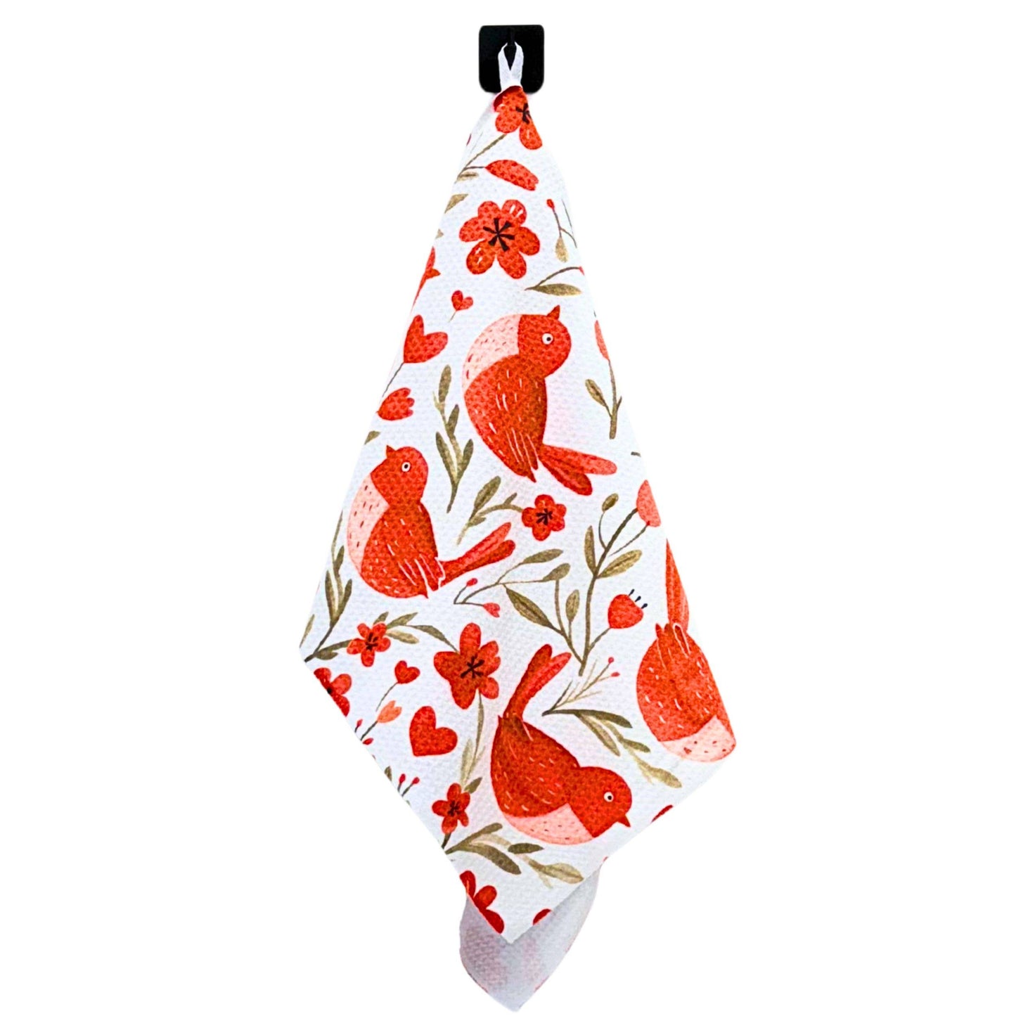 Love Birds Valentine's Day Waffle Towels - Home Decor