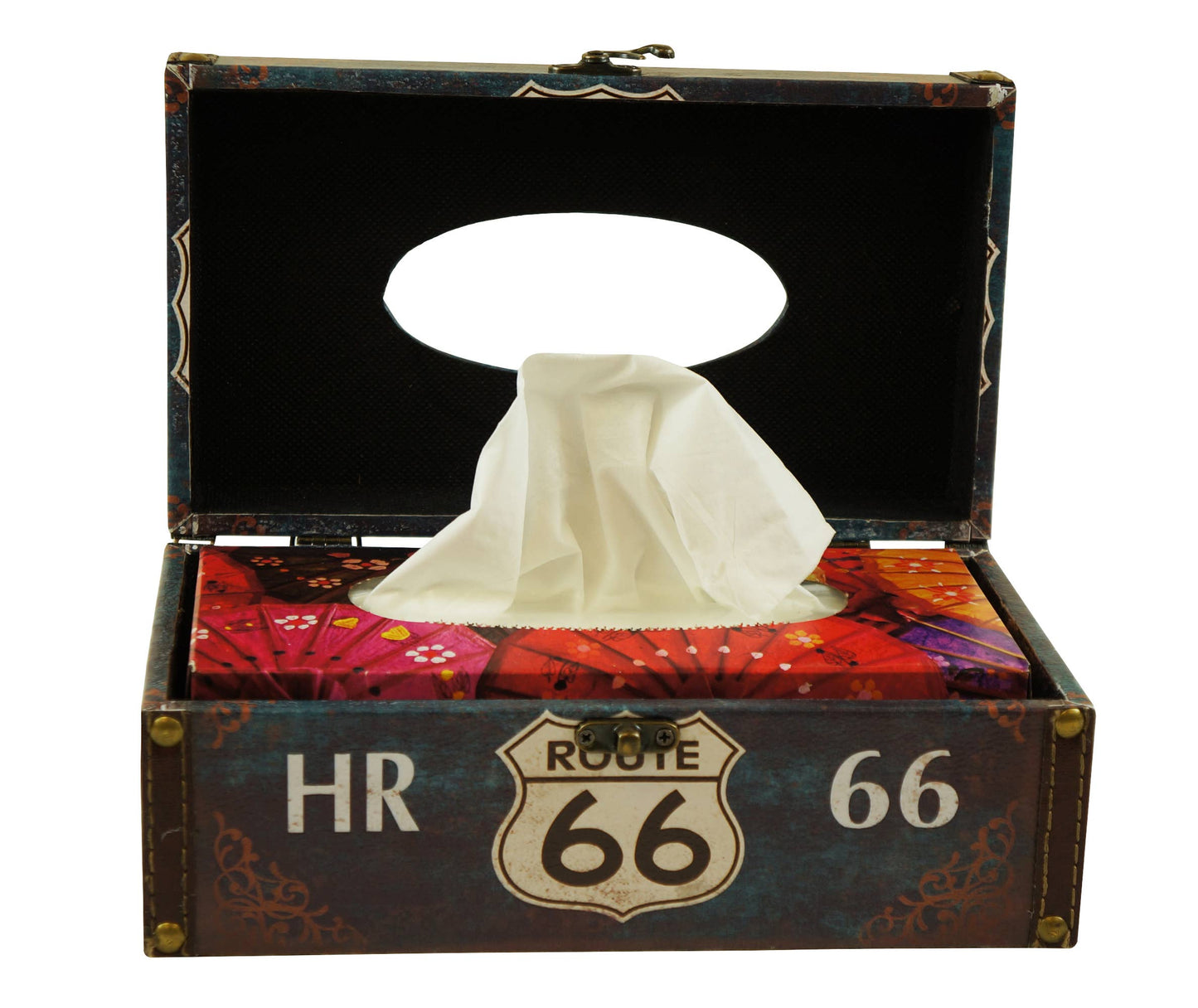 Historic Route 66 Vintage Tissue Box
