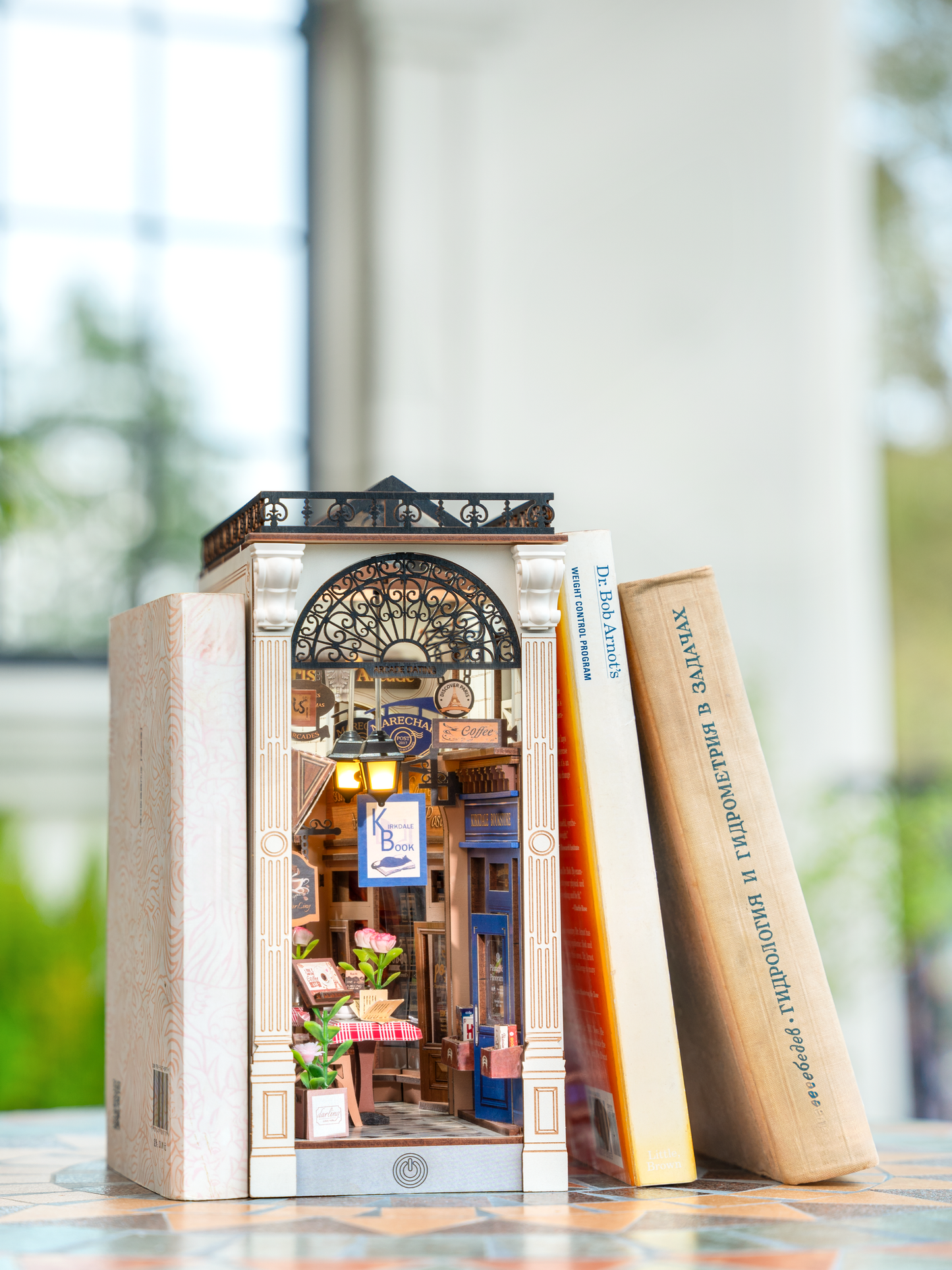 Paris Arcade Date with Dust Cover DIY Book Nook Kit