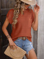 Basic chest pocket short sleeve knit tee