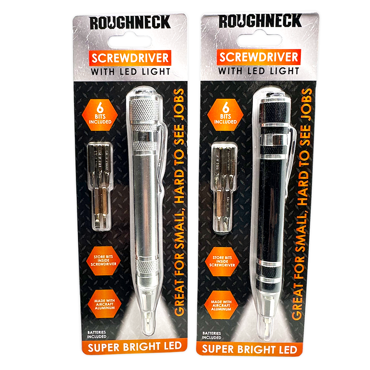 Roughneck LED Screwdriver with Bits Assortment