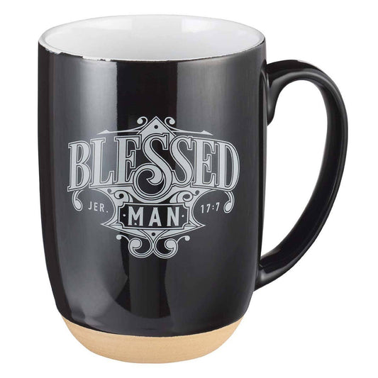 Black/White Blessed Man Jer. 17:7 Mug